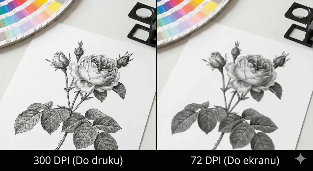 r&oacute;żnica rozdzielczość zdjęcia druk