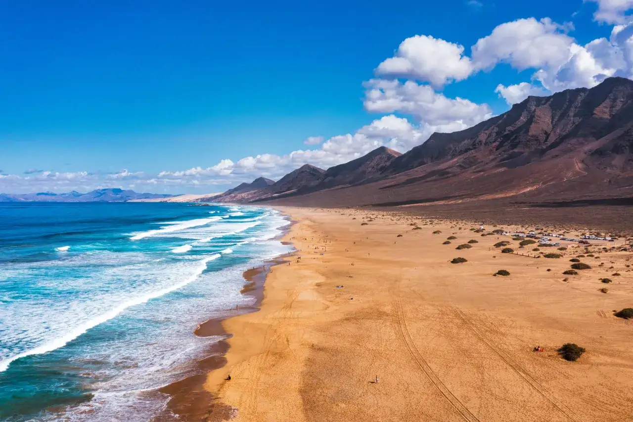Plaża Cofete Fuerteventura dzikie wybrzeże