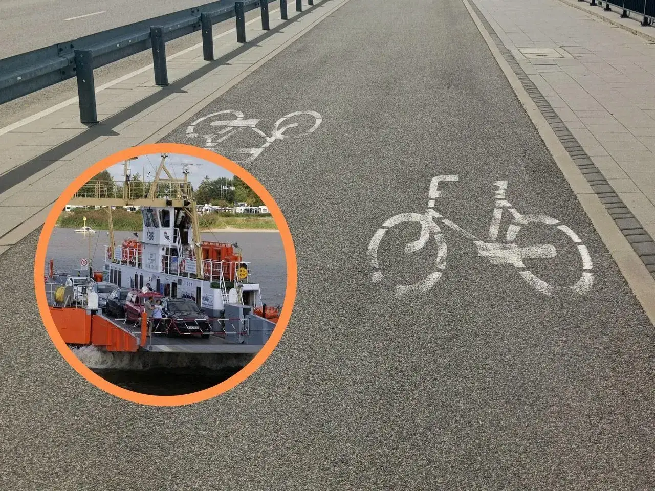 Prom na wodzie, a obok ścieżka rowerowa. Zastanawiasz się, ile jest kilometrów z Gdańska do Krynicy Morskiej?