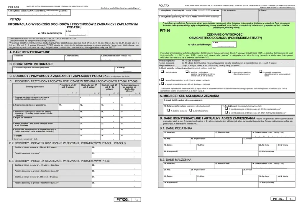 dokumenty do PIT, checklist rozliczenie podatkowe