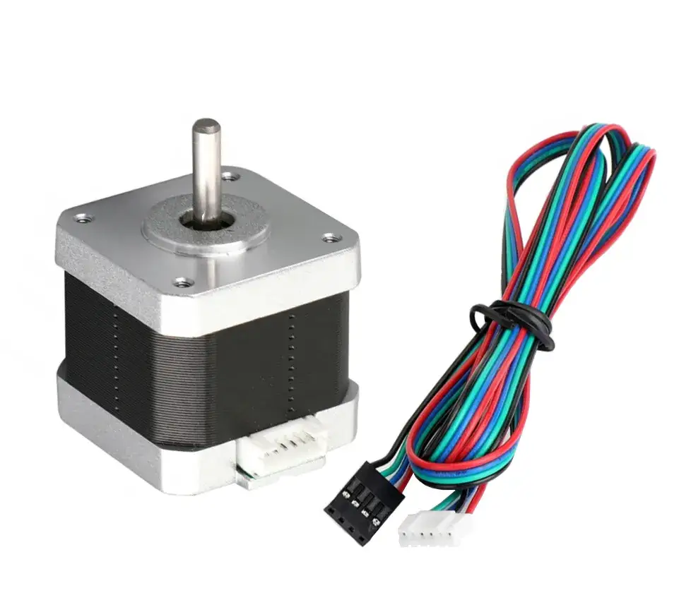 Kluczowe komponenty drukarki 3D (płyta główna, hotend, silnik krokowy, profile aluminiowe)