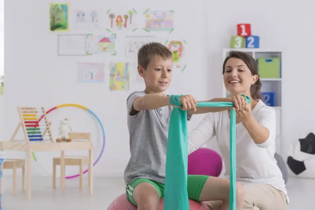 dziecko u fizjoterapeuty