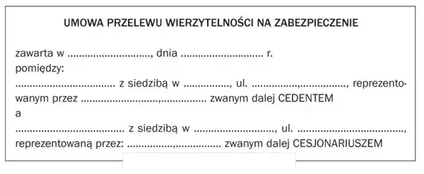 przykłady zabezpieczenia hipotecznego wierzytelności przyszłych