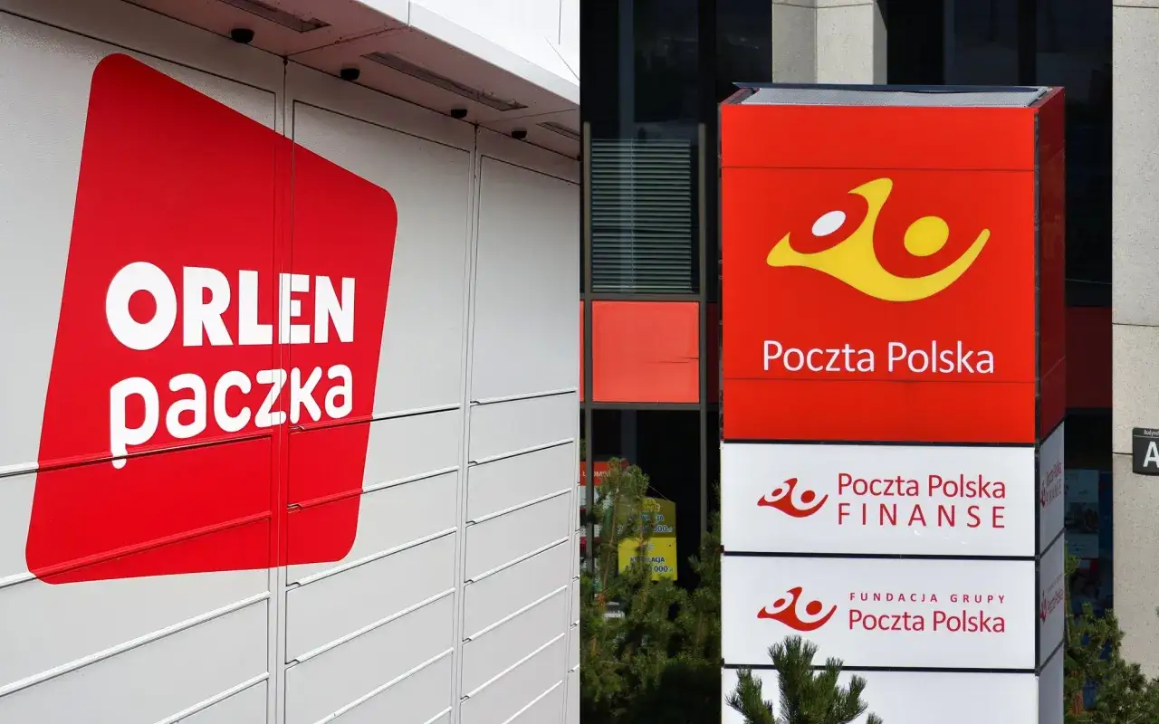 por&oacute;wnanie usług kurierskich, logo InPost Orlen Paczka Poczta Polska