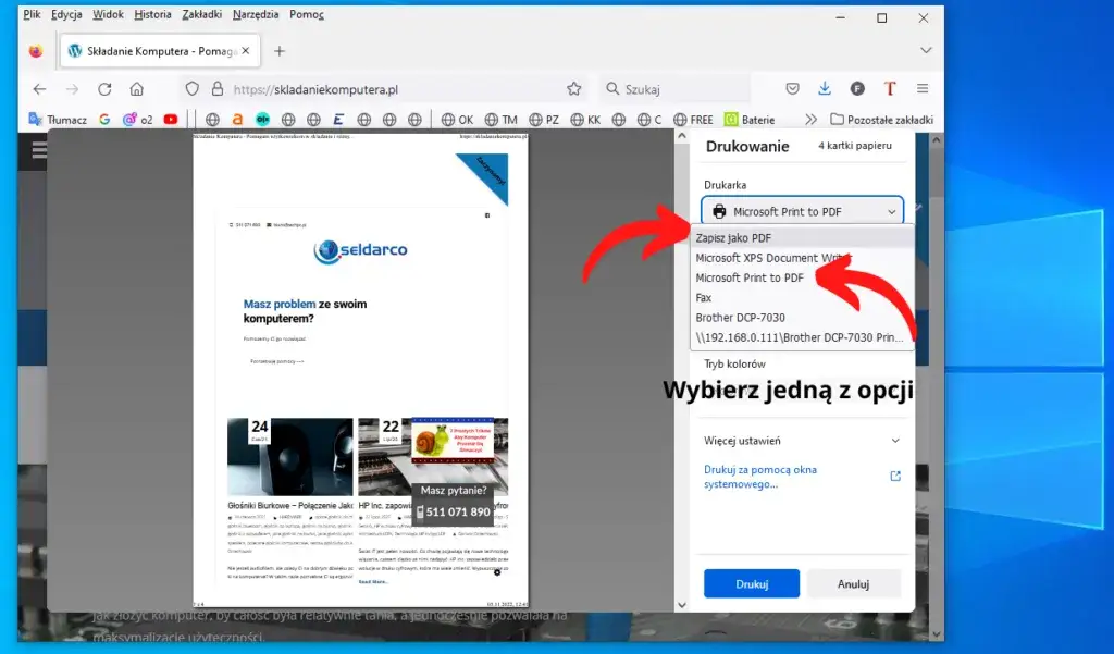 Zdjęcie Jak pobrać stronę internetową w PDF i uniknąć problemów z formatowaniem