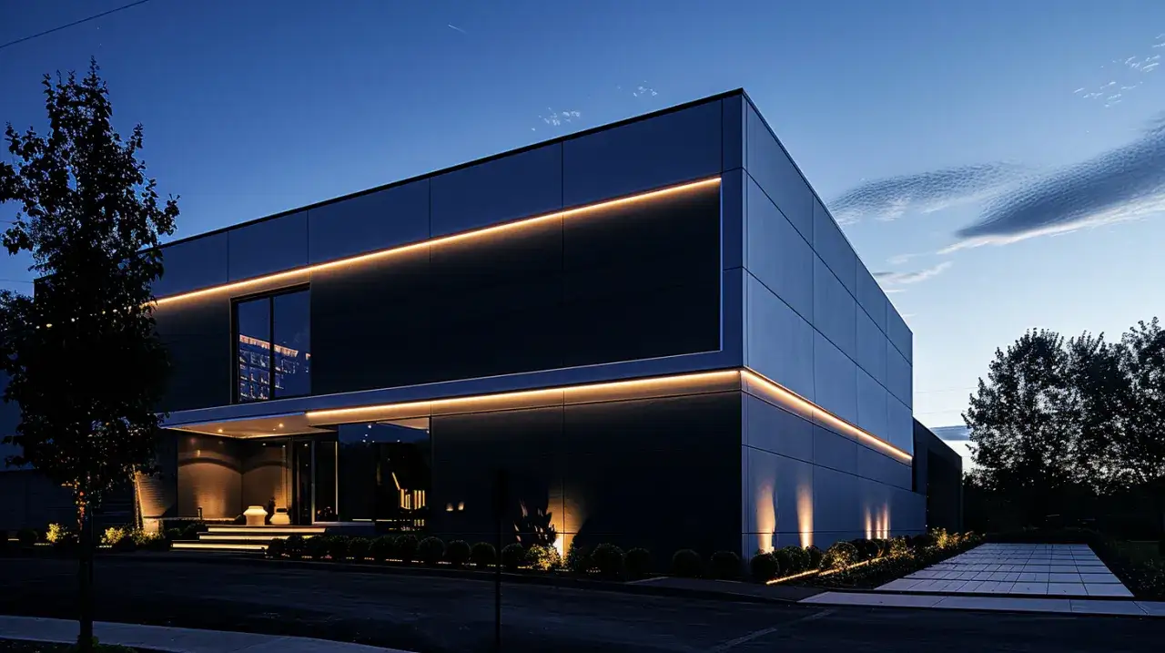 Zdjęcie Oświetlenie elewacji domu – Styl i efektywność w nowoczesnych rozwiązaniach