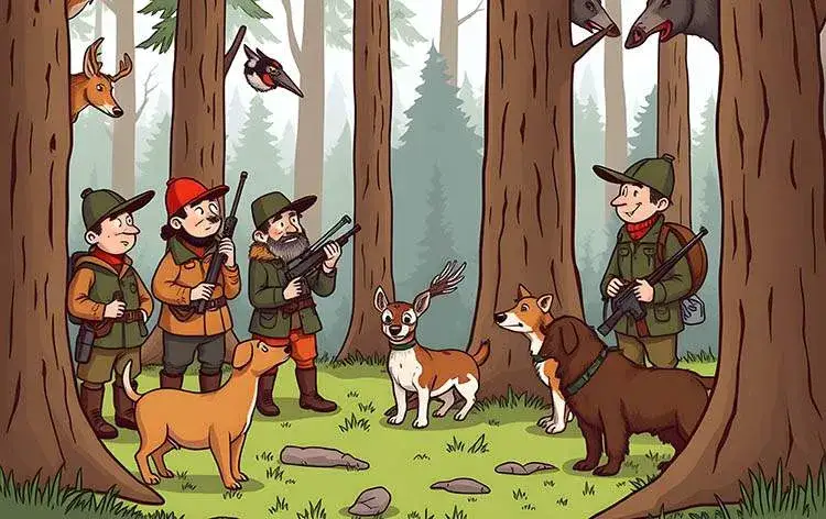 śmieszne warianty dowcip&oacute;w o myśliwych