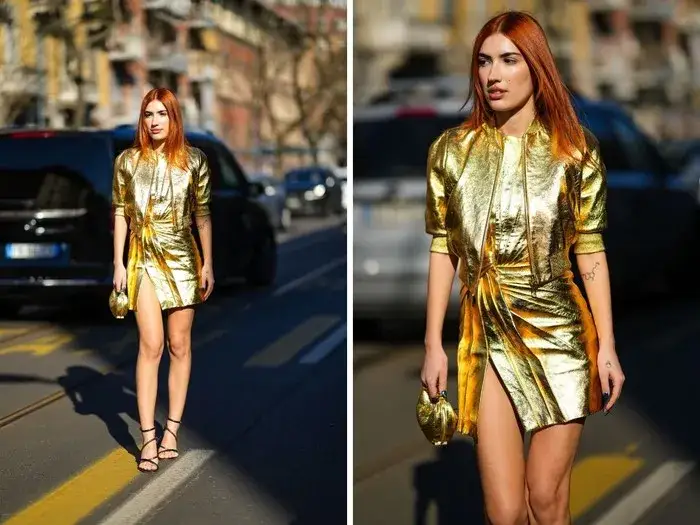 Zdjęcie Jakie rajstopy do złotej sukienki? Unikaj błędów w stylizacji!