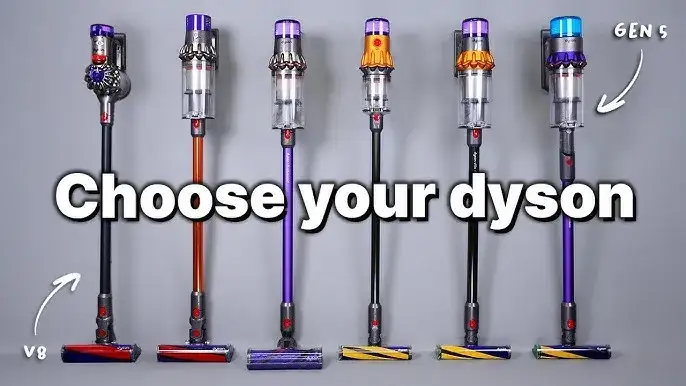 Porównanie modeli odkurzaczy Dyson wizualne