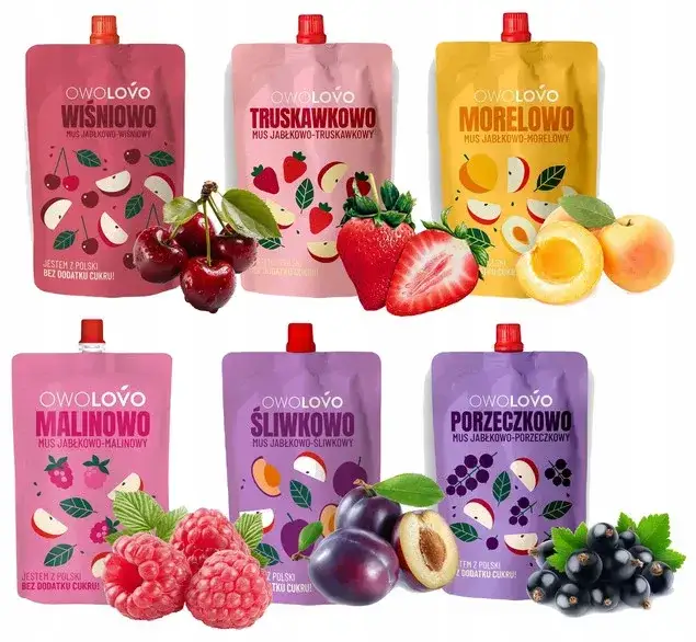 różne owoce na mus