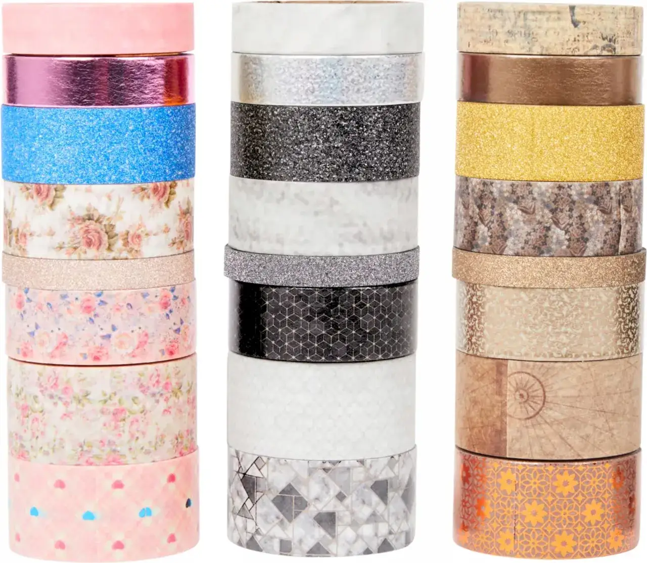 ozdobne dziurkacze i taśmy washi do scrapbookingu