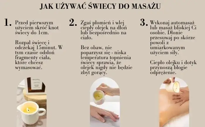 Składniki do świecy do masażu