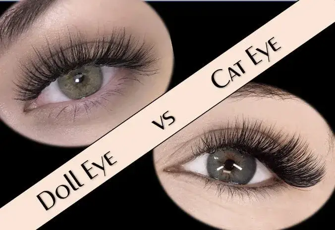 efekty stylizacji rzęs cat eye doll eye