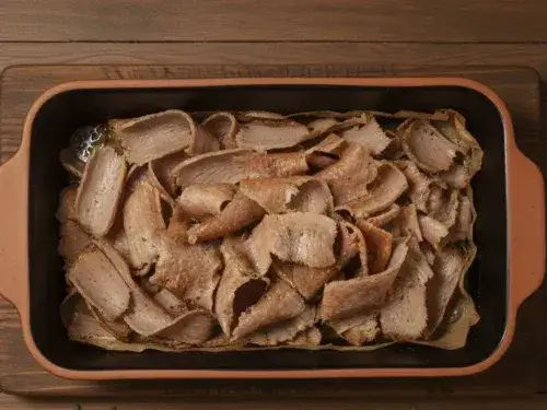 kebab w folii aluminiowej do piekarnika