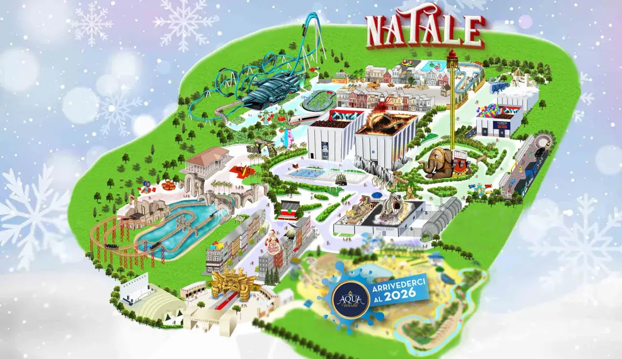 Mappa Cinecittà World o attrazioni principali