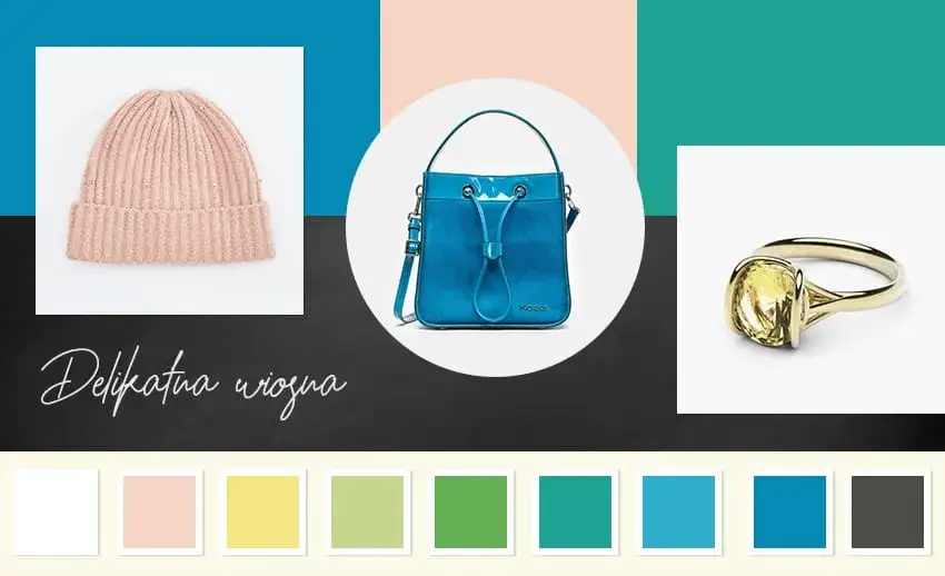 przykłady palety kolor&oacute;w styl basic