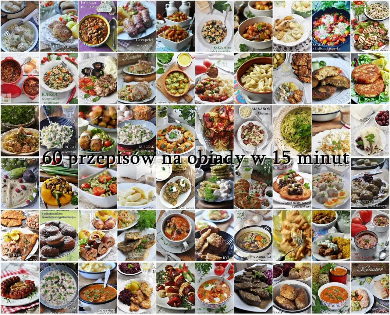 Szybkie obiady na wtorek różnorodne dania