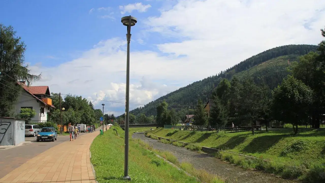 Mapa deptaka nad Żylicą Szczyrk