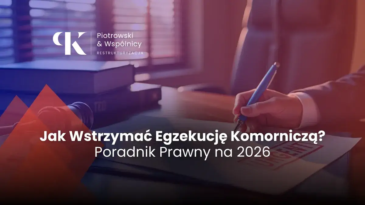 Kalendarz z datą ogłoszenia upadłości, symbol wstrzymania egzekucji