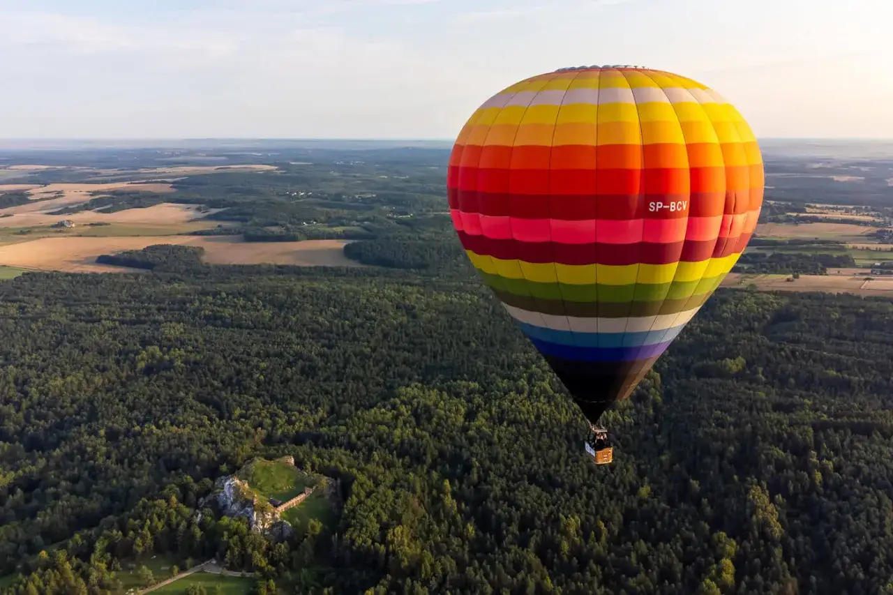 Certyfikat lotu balonem i szampan