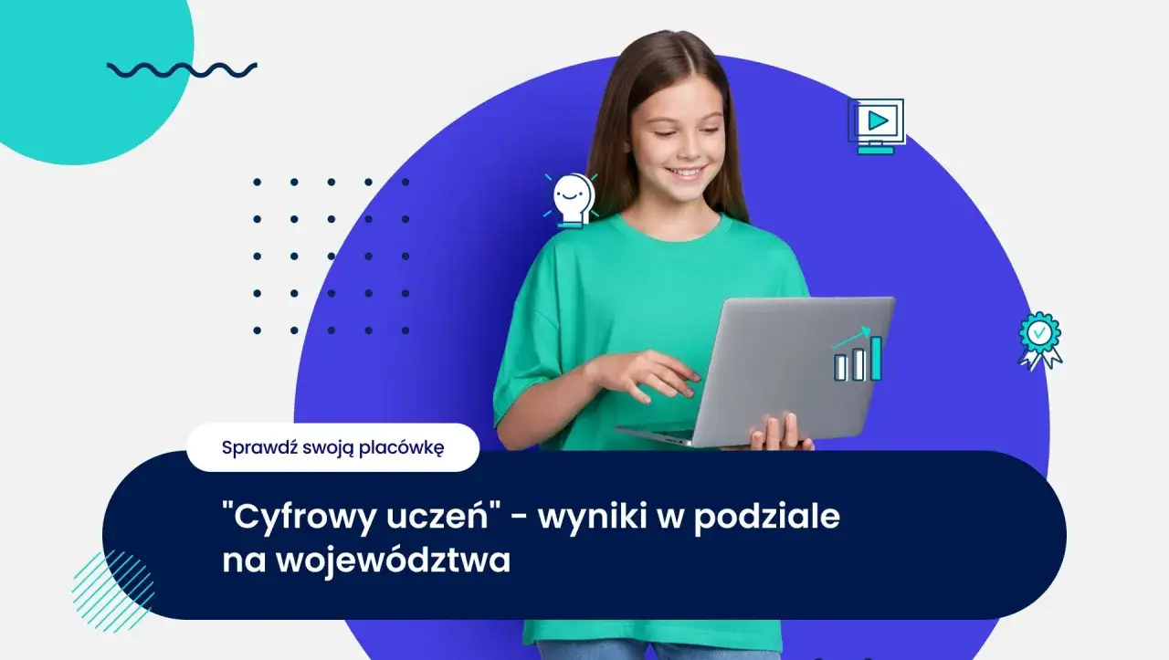 Grupa uczniów z różnych klas, kryteria kwalifikacji do programu Cyfrowy Uczeń