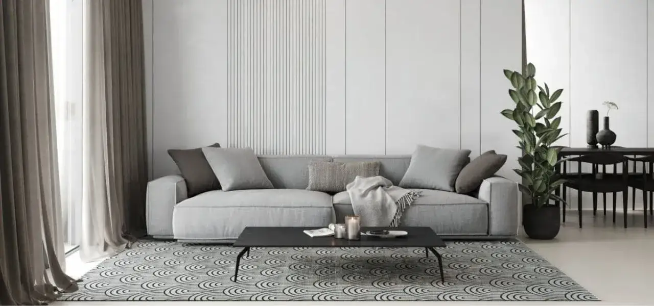 Dywany do szarego salonu r&oacute;żne wzory i faktury