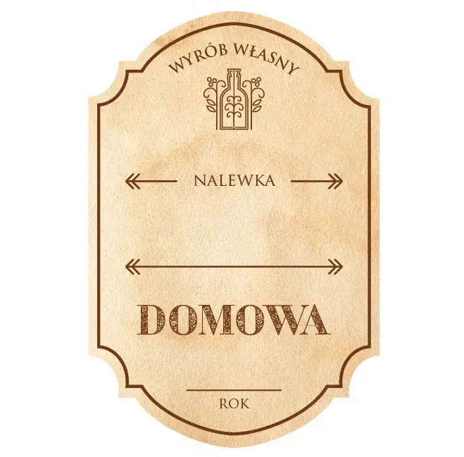 etykieta nalewki skład