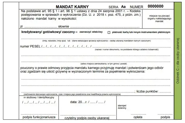 Jak zgłosić wykroczenie schemat