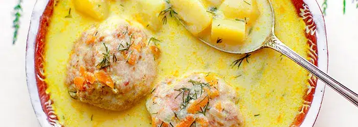 zupa pomidorowa z pulpetami, zupa koperkowa z pulpetami