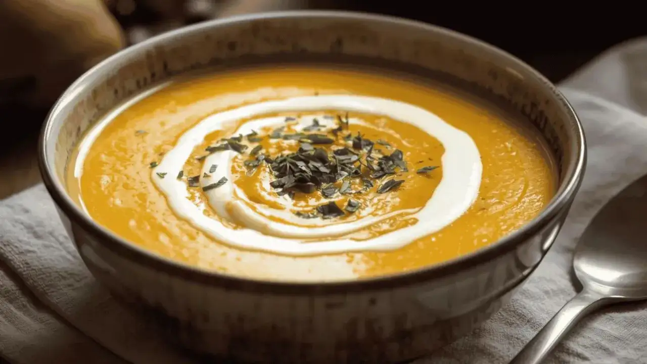 Ingrédients pour soupe butternut Thermomix