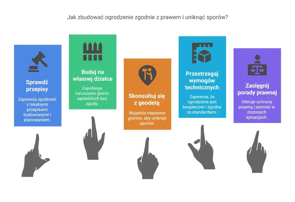 Płot na granicy działki przepisy prawne