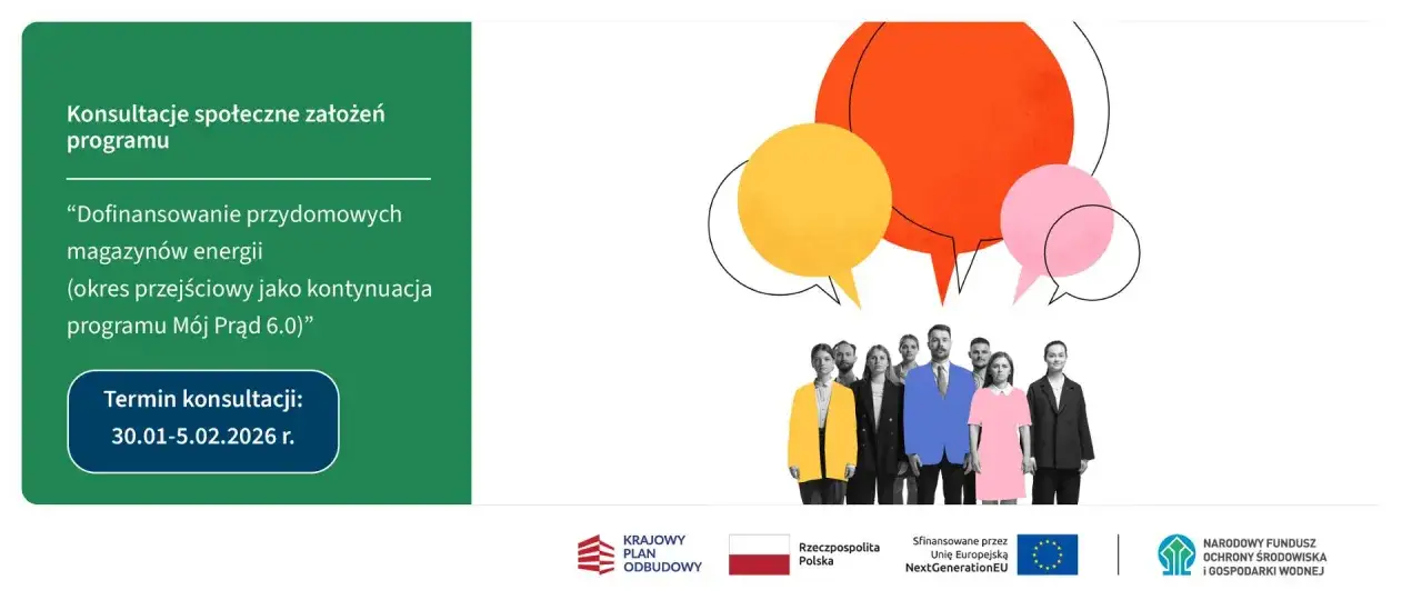 logo programu Dofinansowanie przydomowych magazyn&oacute;w energii