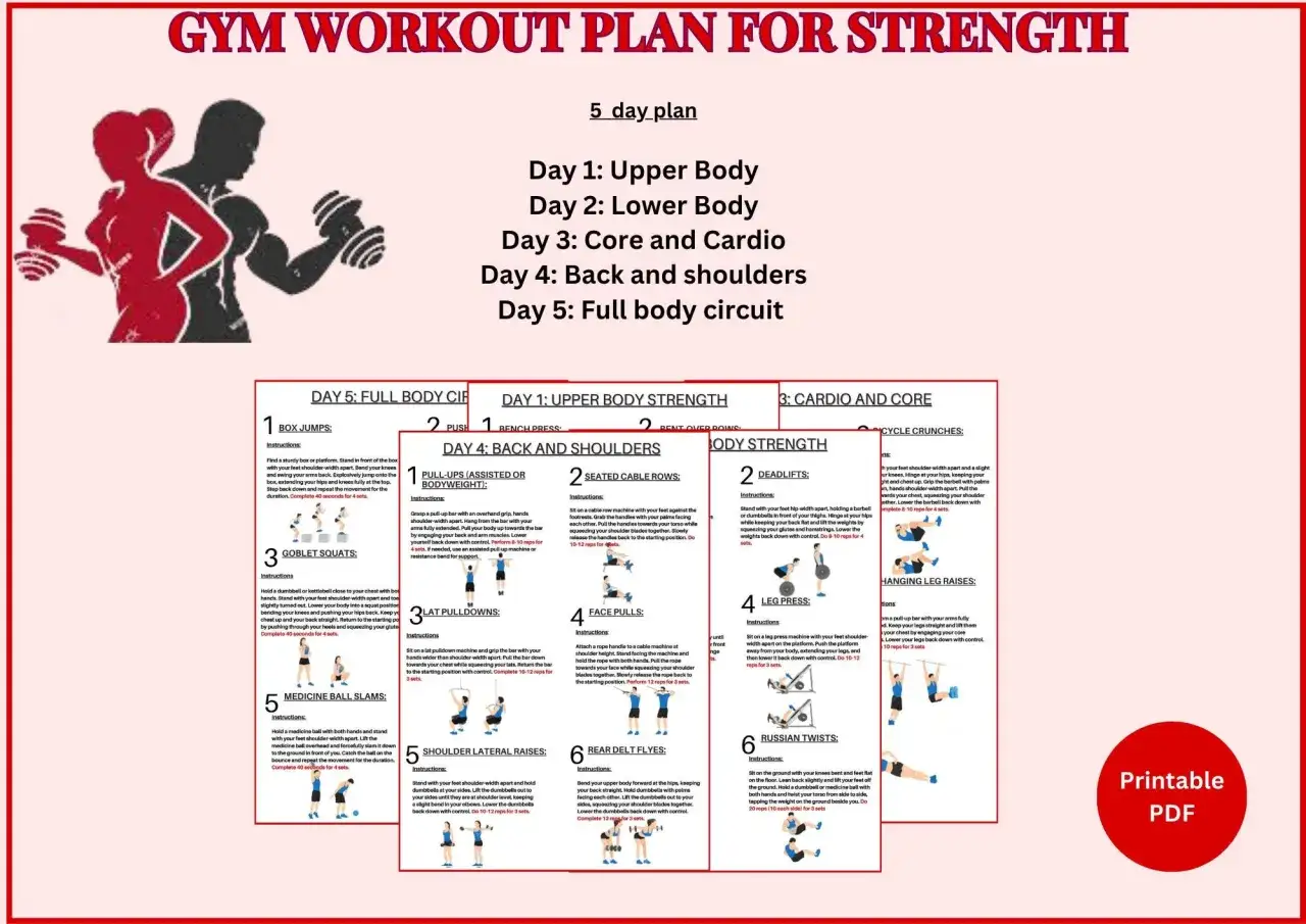 Przykładowy plan treningowy full body dla początkujących