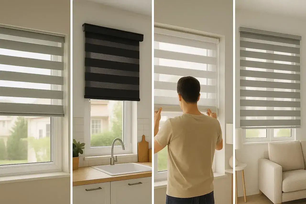 Błędy montażowe rolet dzień-noc
