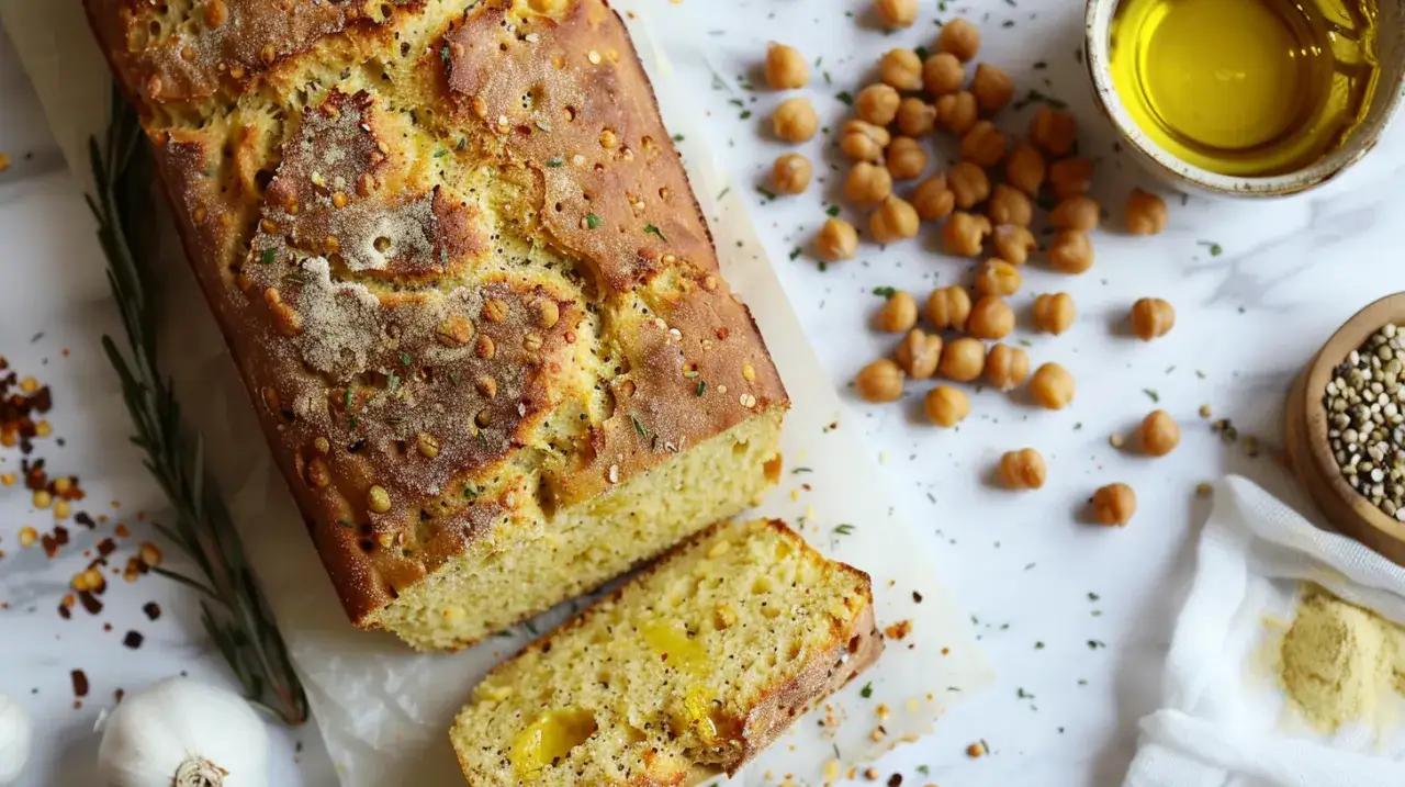 Zdjęcie Chleb z ciecierzycy - Zdrowy przepis na pyszny chleb bezglutenowy