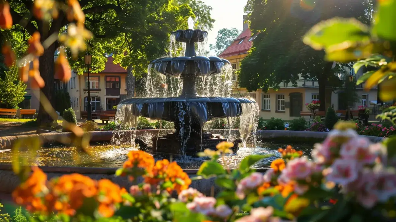 Zdjęcie Fontanna w Dusznikach Zdrój - Ciekawy punkt na mapie