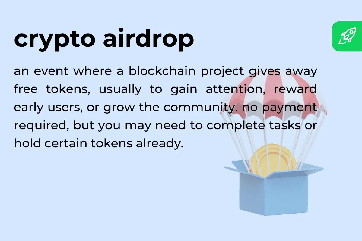 Co to jest airdrop kryptowaluty? To akcja, gdzie projekt blockchain rozdaje darmowe tokeny, by zdobyć uwagę lub nagrodzić użytkowników.
