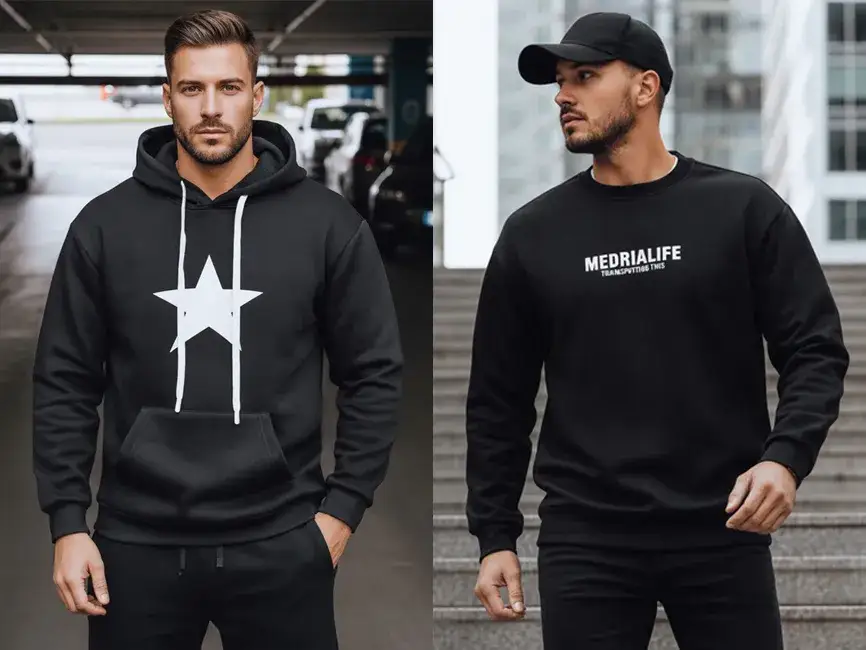 r&oacute;żne rodzaje bluz materiały