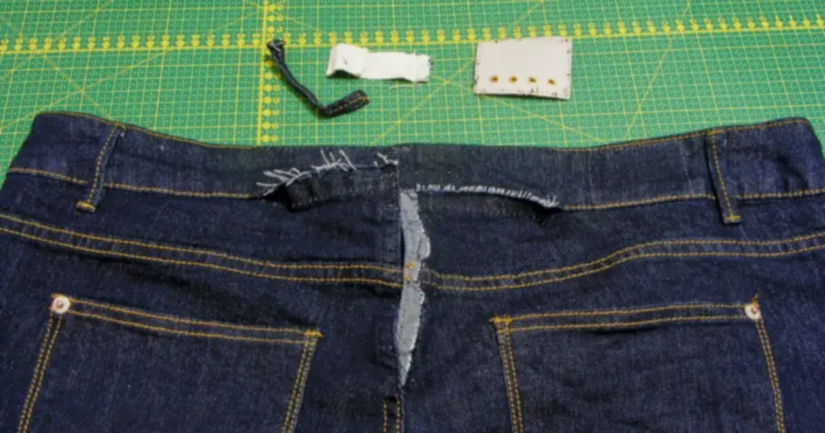 zwężanie spodni na maszynie do szycia zaszewki