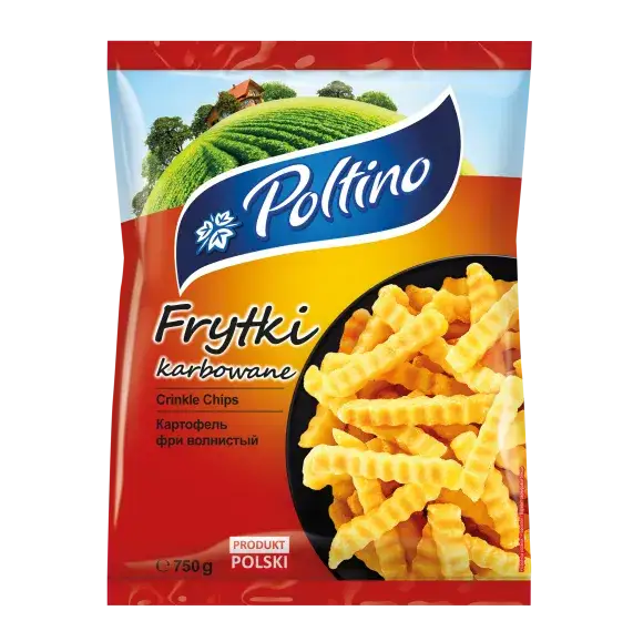 mrożone frytki na blasze