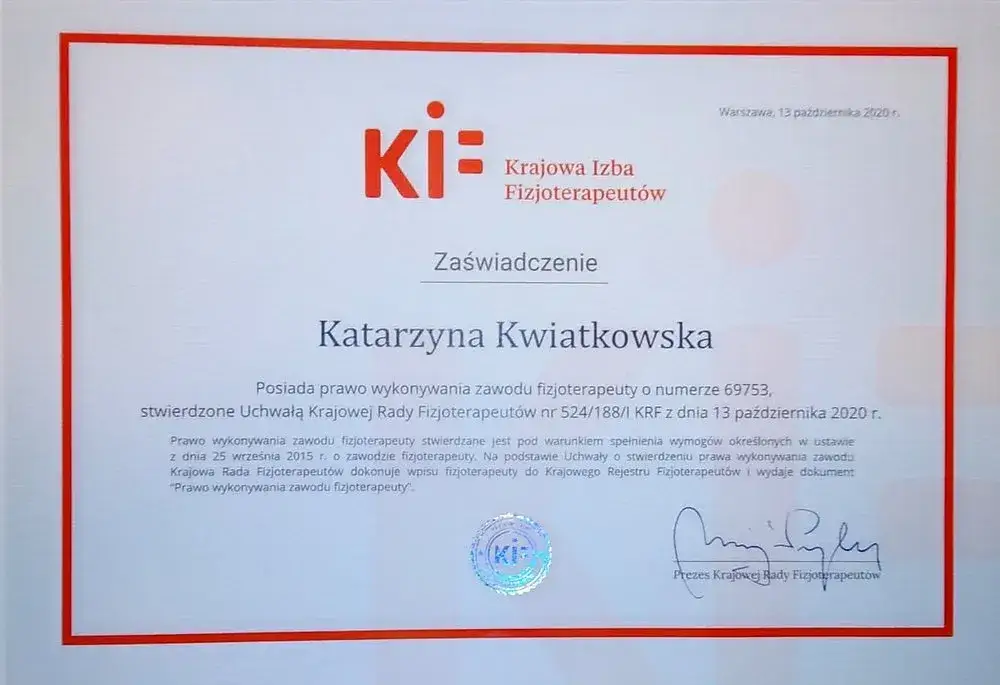 Ustawa o zawodzie fizjoterapeuty, prawo wykonywania zawodu fizjoterapeuty