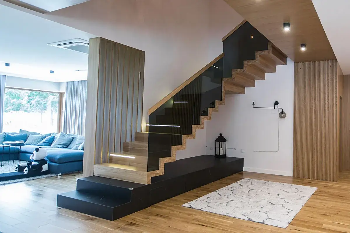 Nowoczesne schody w domu inspiracje
