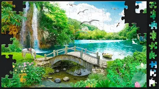kolorowe puzzle online na ekranie komputera lub tabletu