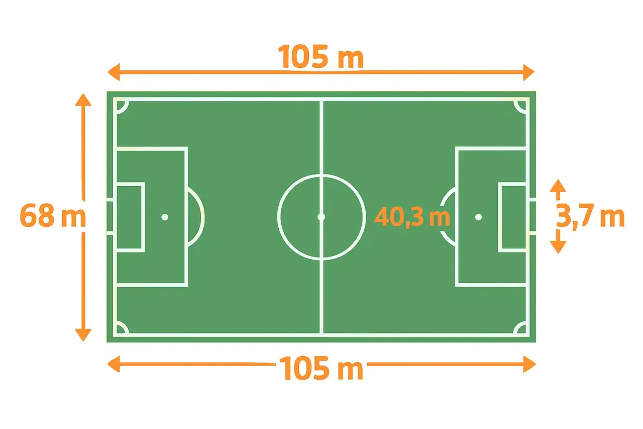 Boisko piłkarskie wymiary FIFA Ekstraklasa
