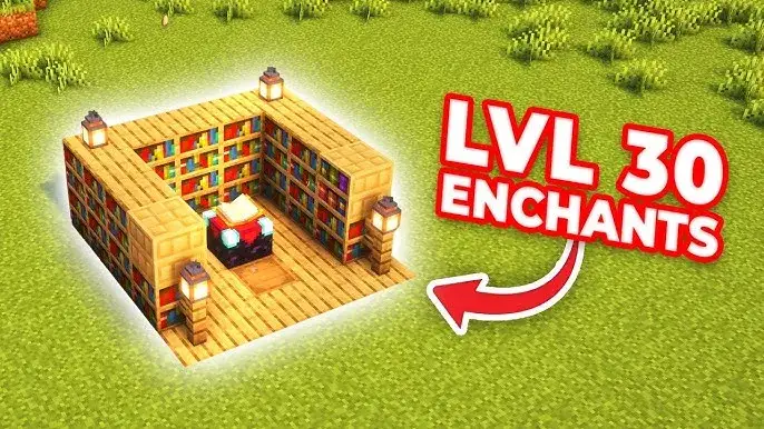 Minecraft enchanting table setup