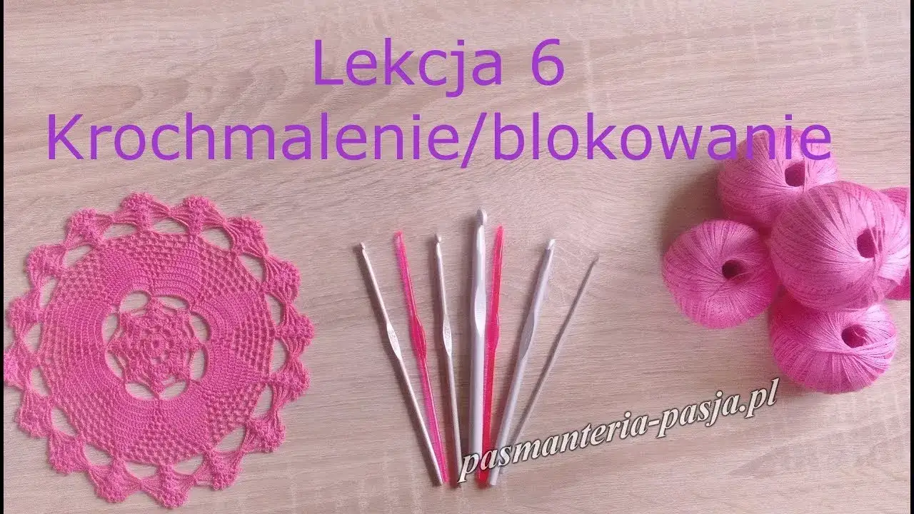 krochmalenie ozd&oacute;b szydełkowych