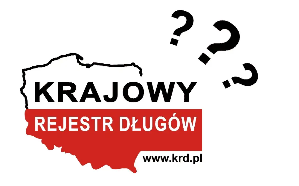 Osoba z dokumentami, symbol prawa, wykreślenie długu KRD