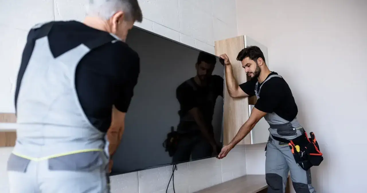 Zdjęcie Na jakiej wysokości powiesić telewizor w salonie, aby uniknąć bólu szyi?