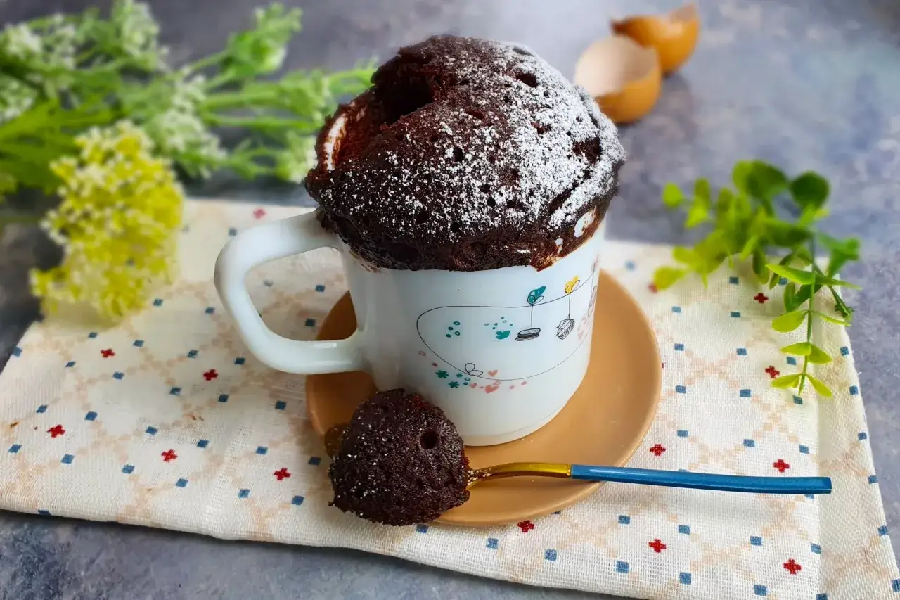 Mug cake al cioccolato ricetta facile
