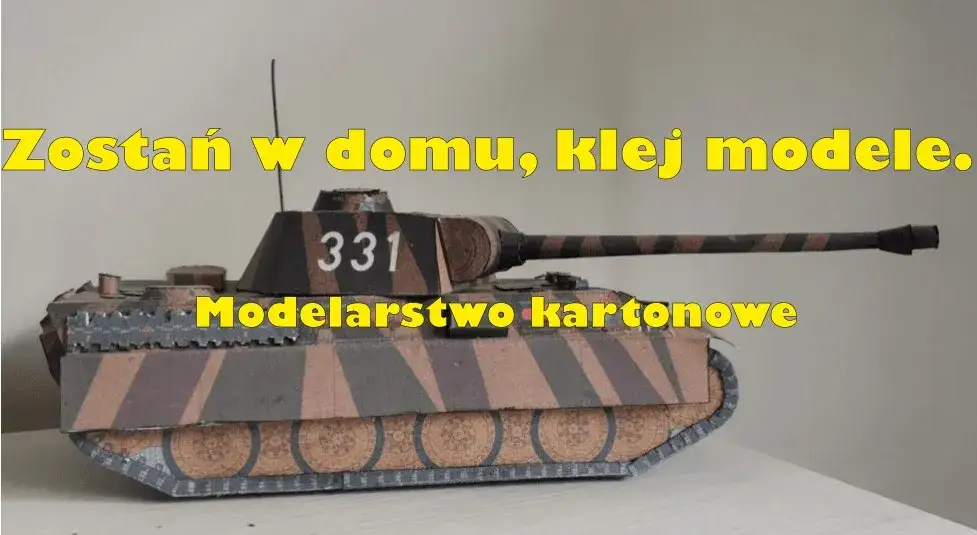 kamuflaż czołgu z kartonu